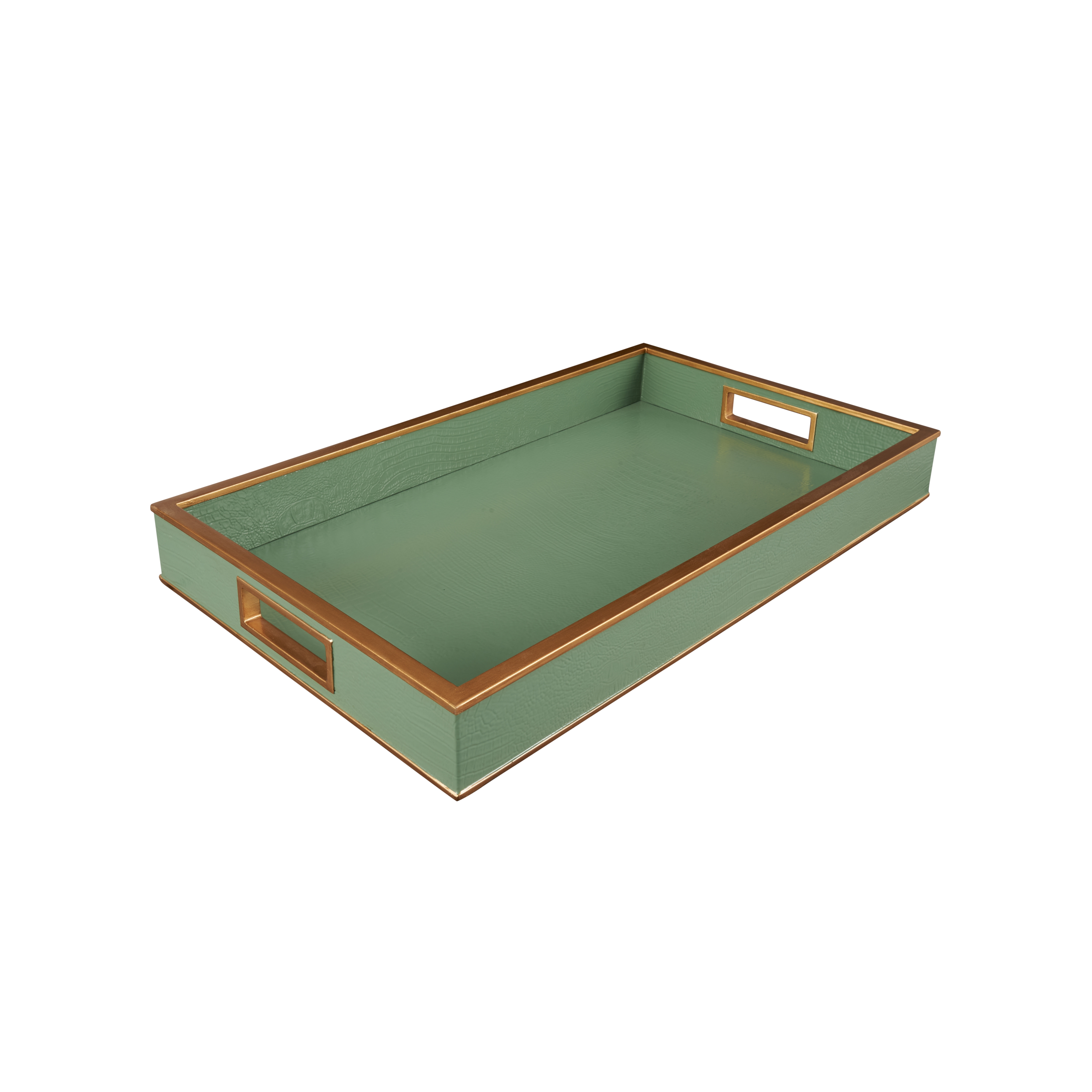 Chelsea House Shayla Copas Reddington Tray - Green Croco