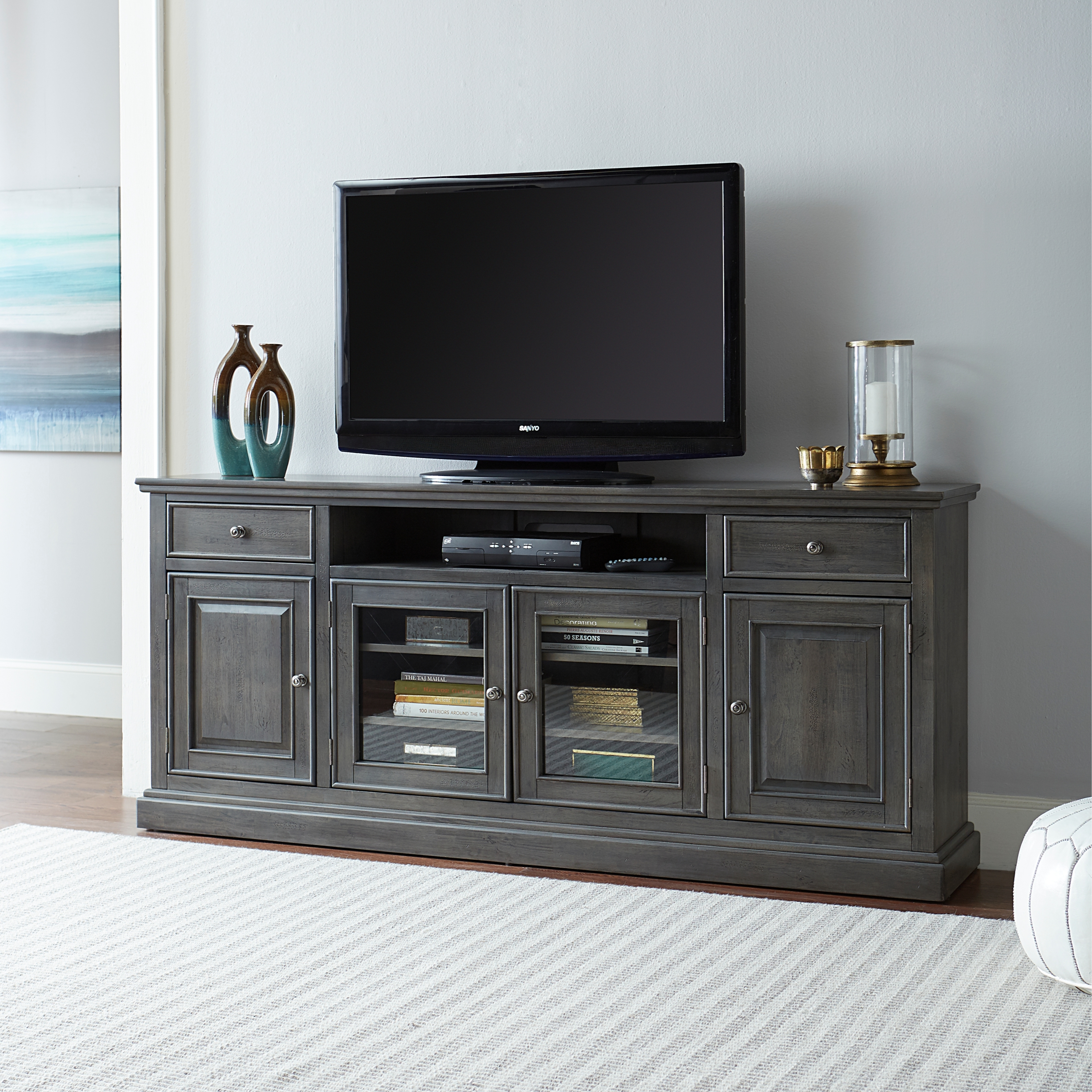 Rustic Hampton Counter Height Table with Double-X Base