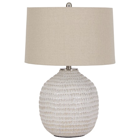 Jamon Beige Ceramic Table Lamp