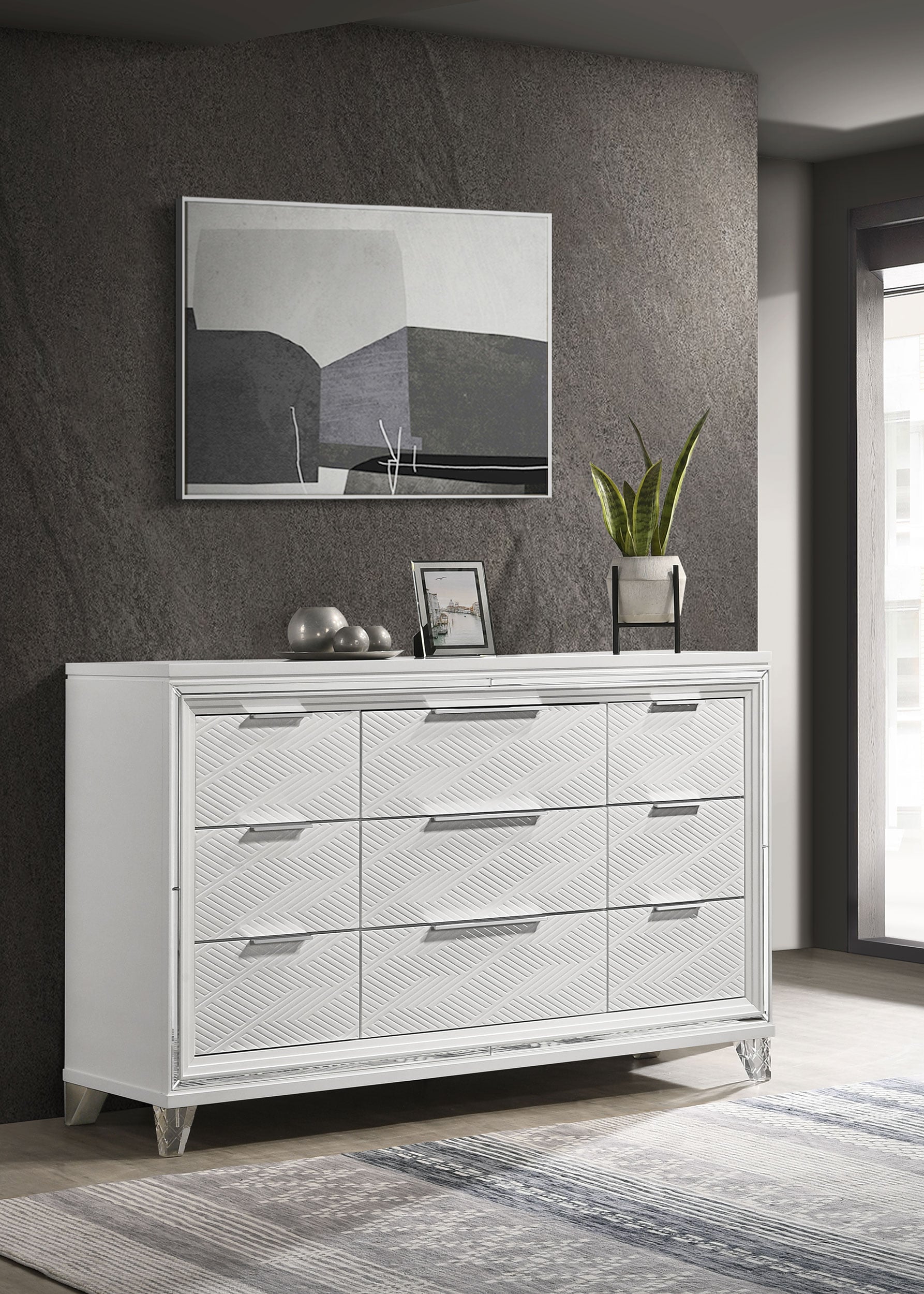 Marmore 9-Drawer Dresser Cabinet