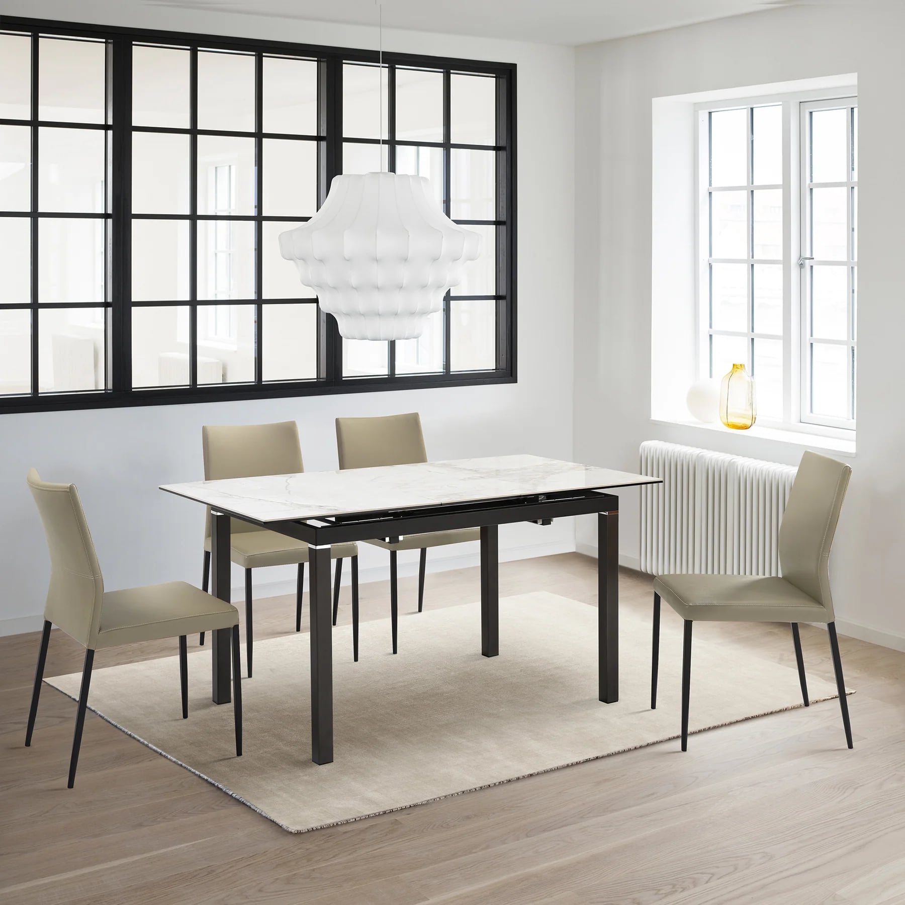 Armen Living Kash Faux-Leather Dining Chair