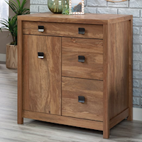 Farmhouse Small Office Credenza with File Drawer