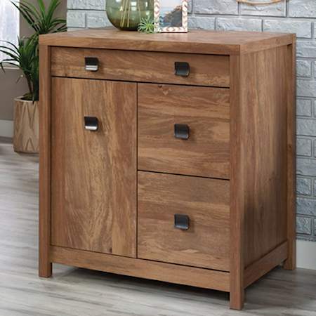 Farmhouse Small Office Credenza with File Drawer