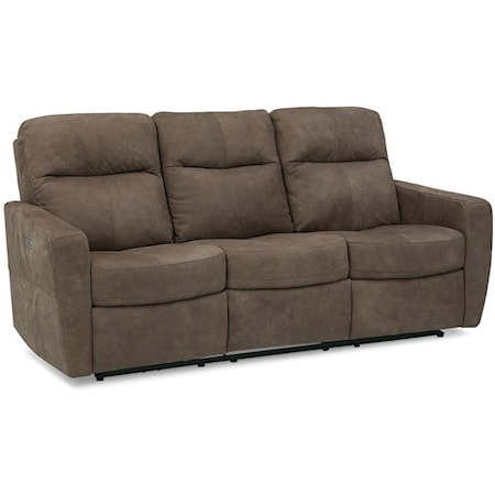 Cairo Contemporary Power Reclining Sofa with Power Headrest