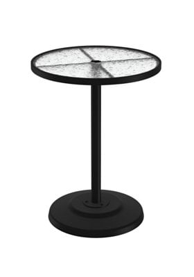 Acrylic 30" Round Bar Table with Umbrella Hole