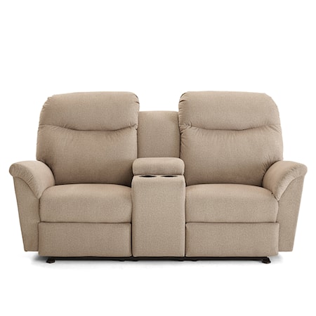 Reclining Space Saver Console Loveseat