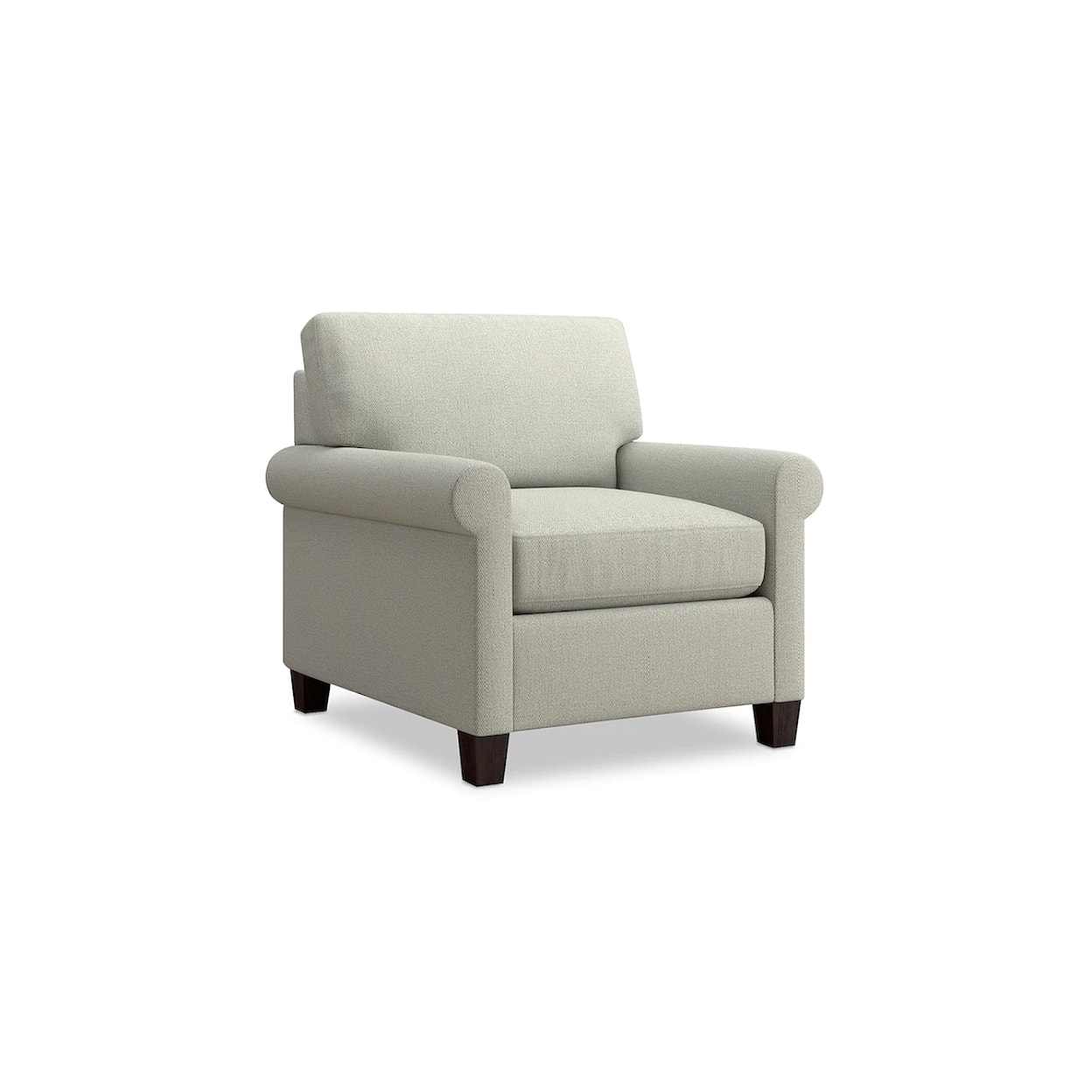 Bassett Spencer Casual Chair with Rolled Arms
