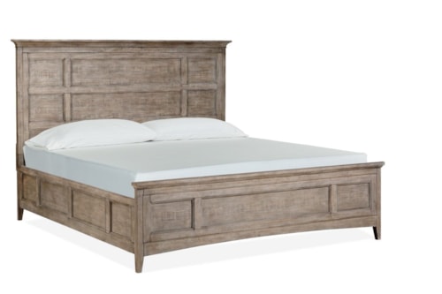 Transitional Queen Panel Bed