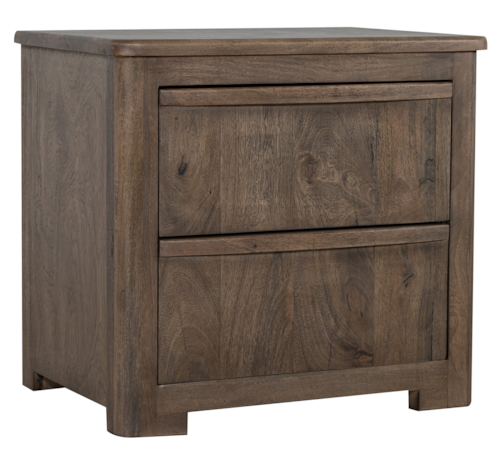 Modern Rustic 2-Drawer Nightstand