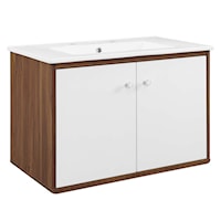 30" Wall-Mount Bathroom Vanity