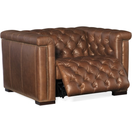 Power Leather Recliner