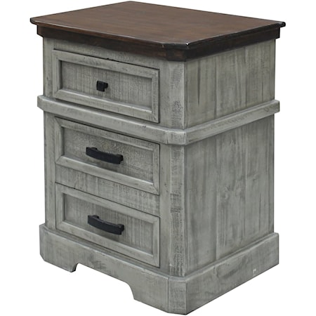 3-Drawer Nightstand