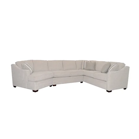 3-Piece Sectional Sofa with LAF Cuddler