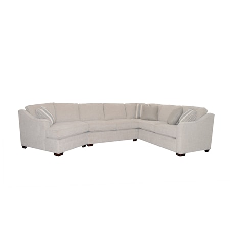 3-Piece Sectional Sofa with LAF Cuddler