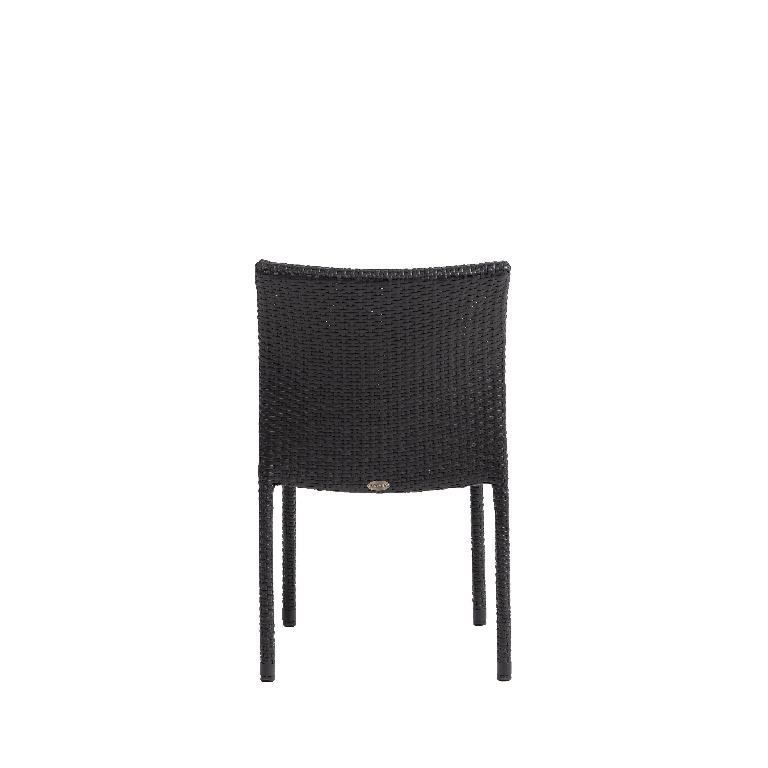 Stacking Wicker Dining Side Chair