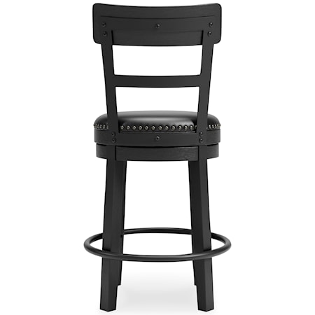 Counter Height Upholstered Swivel Barstool