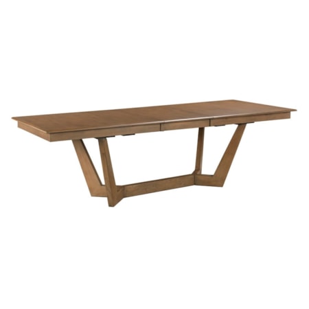 80" Rectangular Trestle Table Pkg, Latte