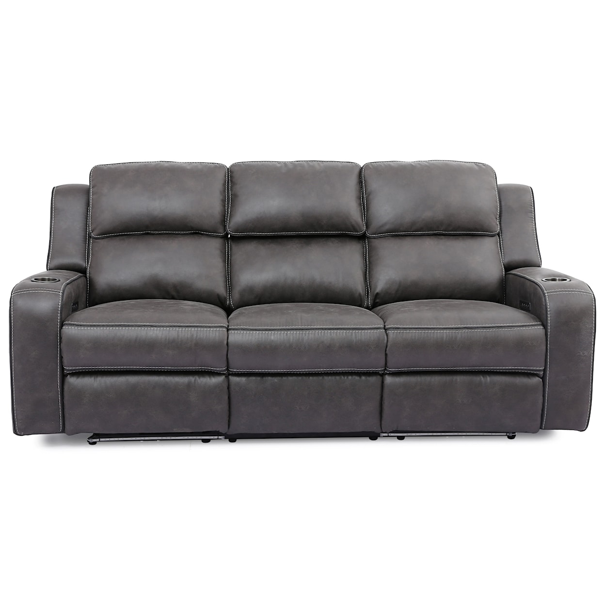 Warehouse M 70086 Power Headrest Recl Sofa w/ Drop Down Table