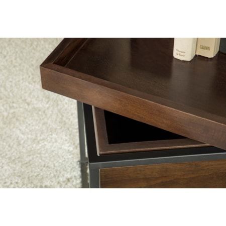 Ondrej Accent Side Table Removable Tray