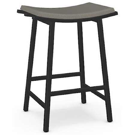 Customizable Nathan 26" Counter Stool with H Strecher