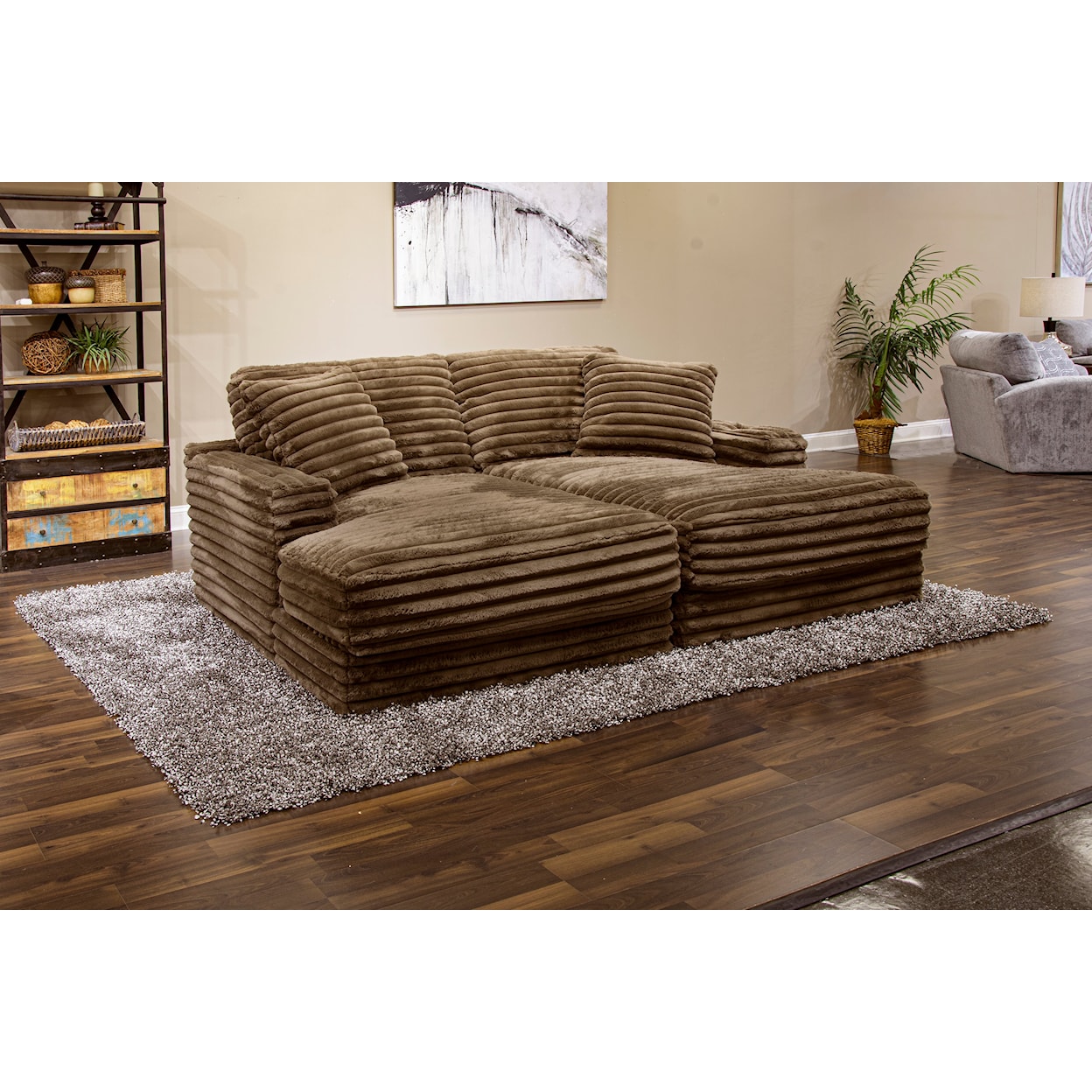 Jackson Furniture Comfrey 2-Piece Sectional Pit Chaise Sofa