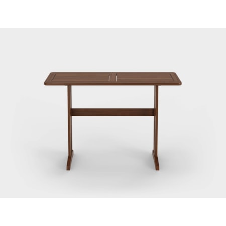 54″ Rect. Counter-Height Ipe Rail Table