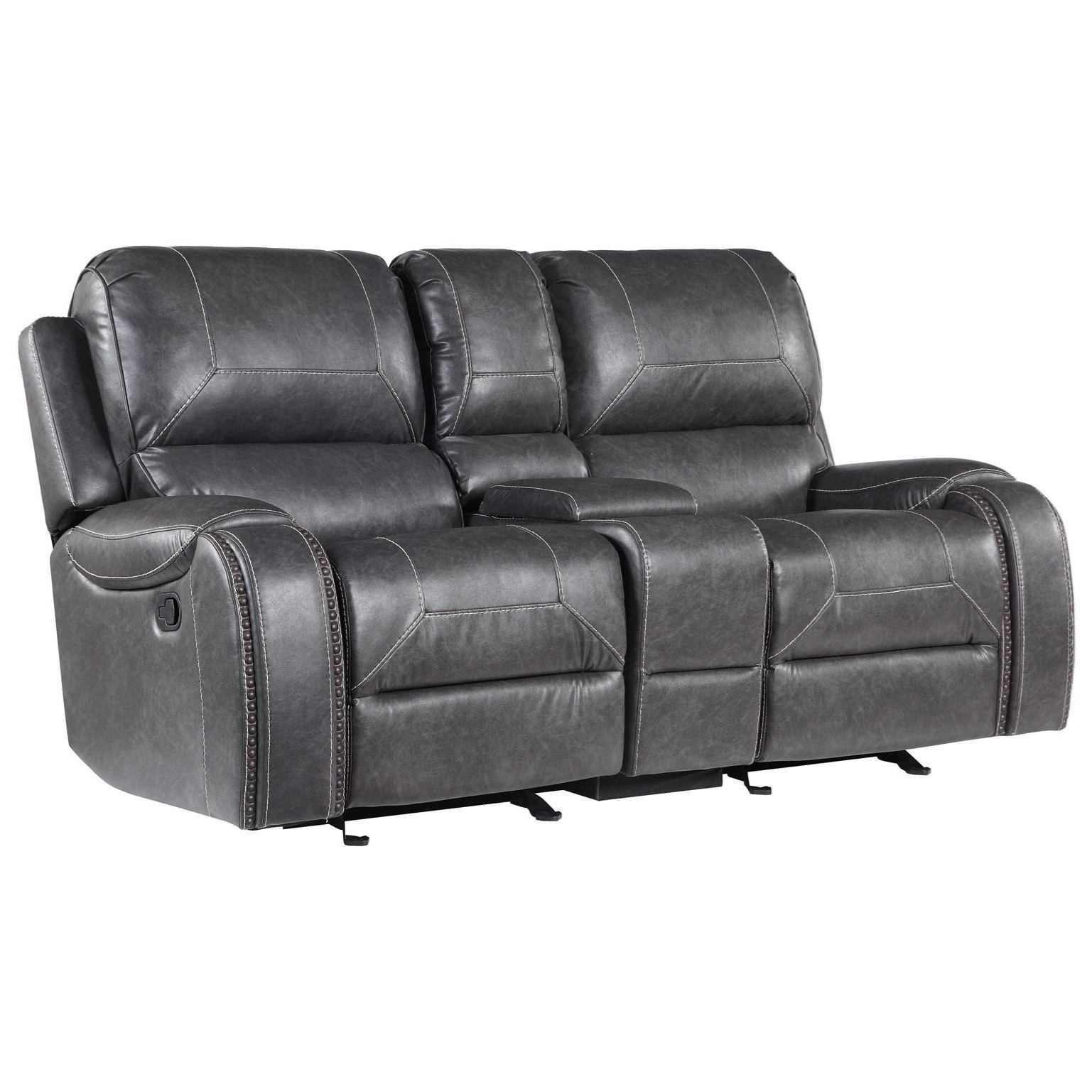 Manual Motion Glider Recliner Loveseat