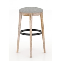 Industrial Bar Height Swivel Stool