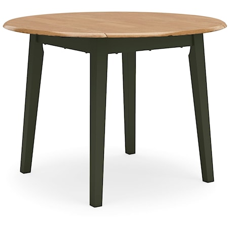 Round Drm Drop Leaf Table