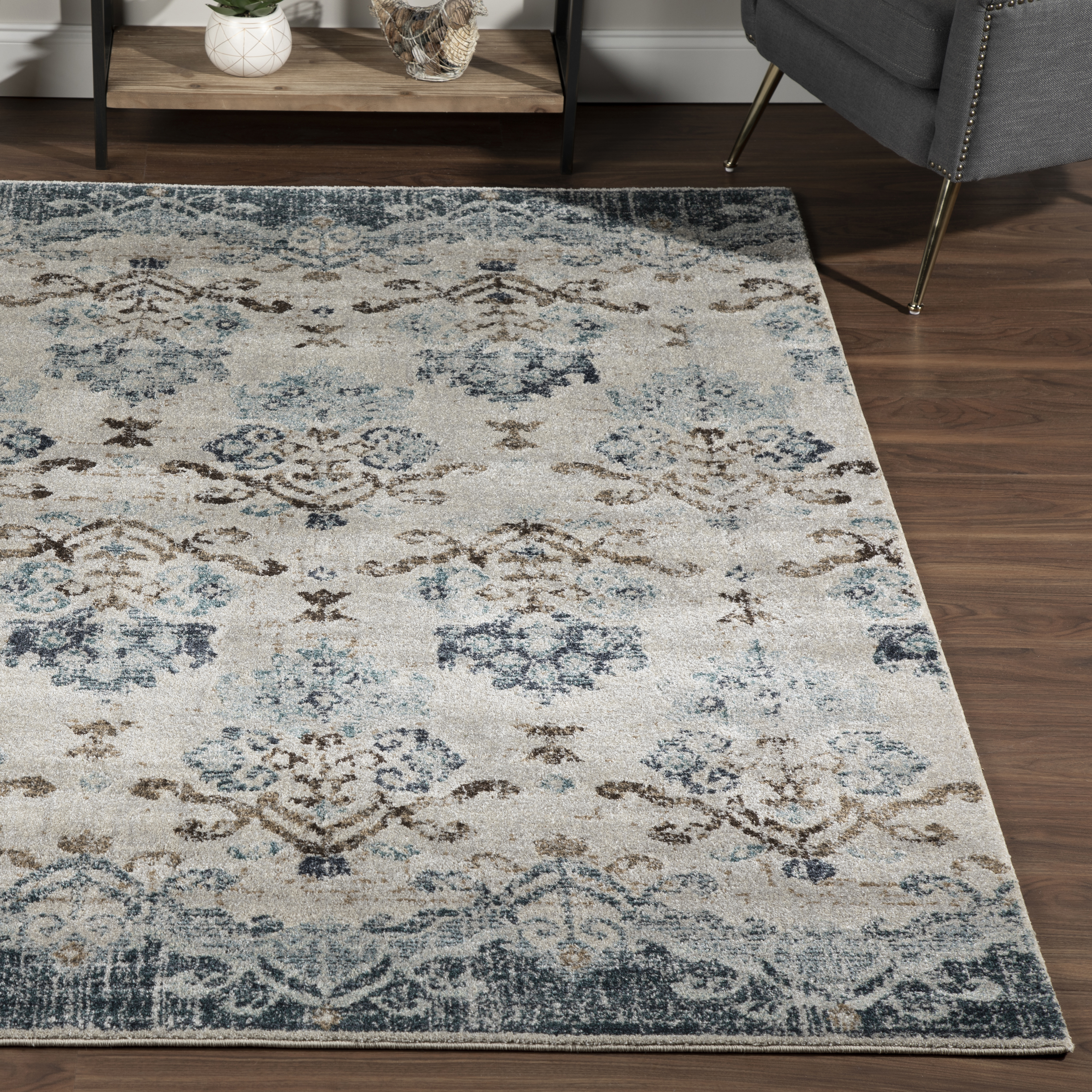 Blue 7'10"X10'7" Area Rug
