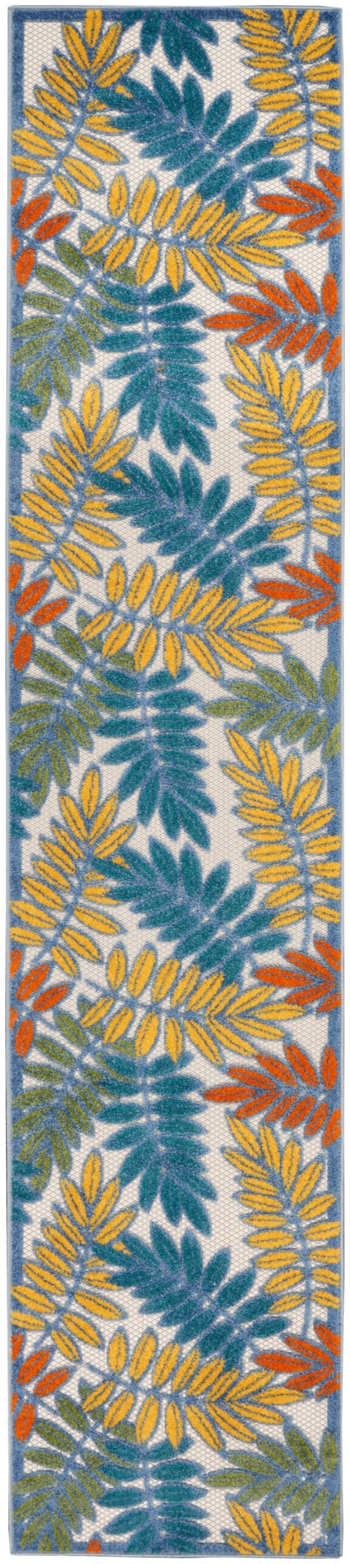 2'3" x 12' Ivory/Multi Runner Rug