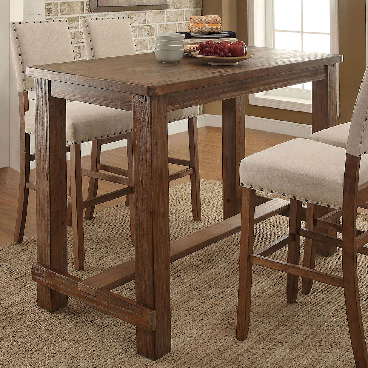 Furniture of America - FOA Sania Bar Height Dining Table