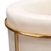 Diamond Sofa Furniture Pandora Pandora Accent Chair in Cream Velvet with Po