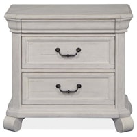 Cottage Style 3-Drawer Nightstand