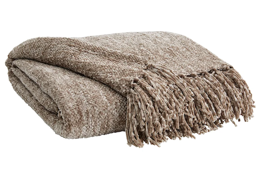 Throws Tamish Taupe Throw by Signature Design by Ashley at Esprit Decor Home Furnishings