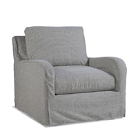 Transitional Accent Chair with Slipcover