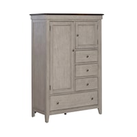 Modern Farmhouse Door Chest with Felt-Lined Drawers