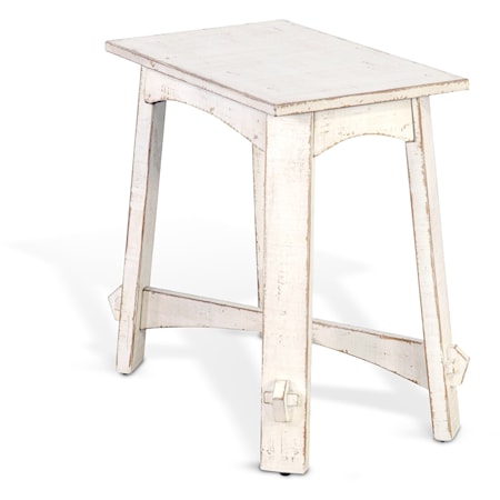 White Sand Chair Side Table