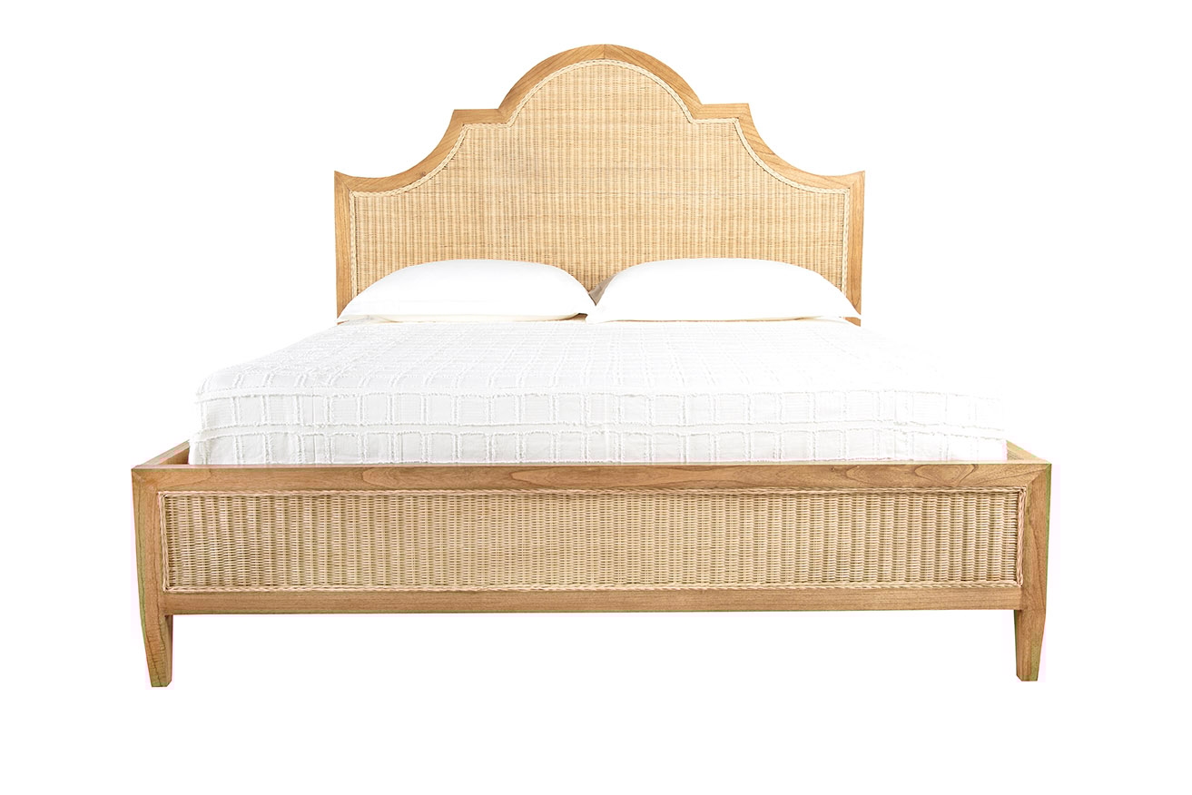 Furniture Classics Furniture Classics King Bed with Woven Rattan