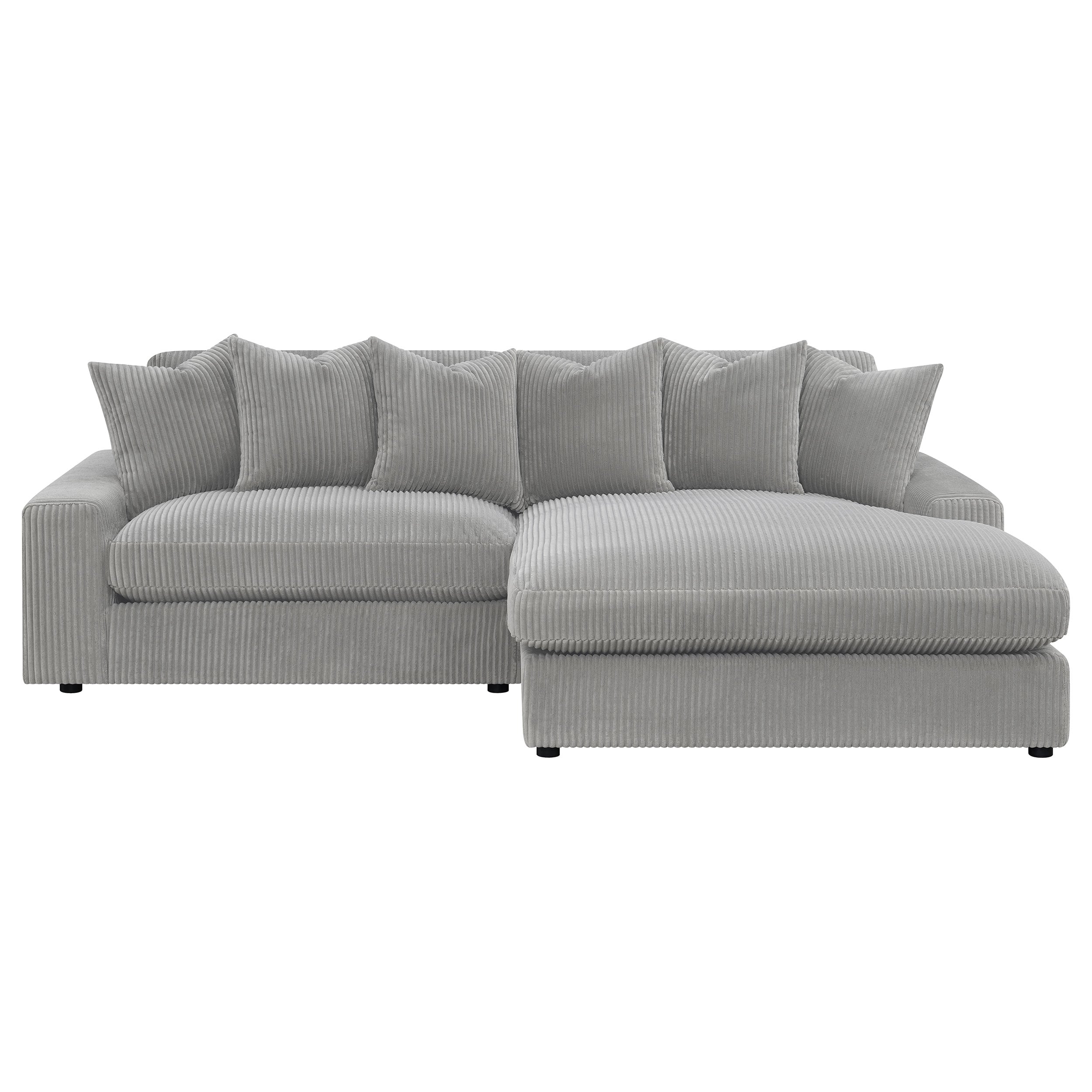 Blaine Reversible Chaise Sectional Sofa Fog