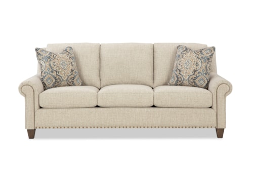 Transitional Sofa with Nailhead Trim