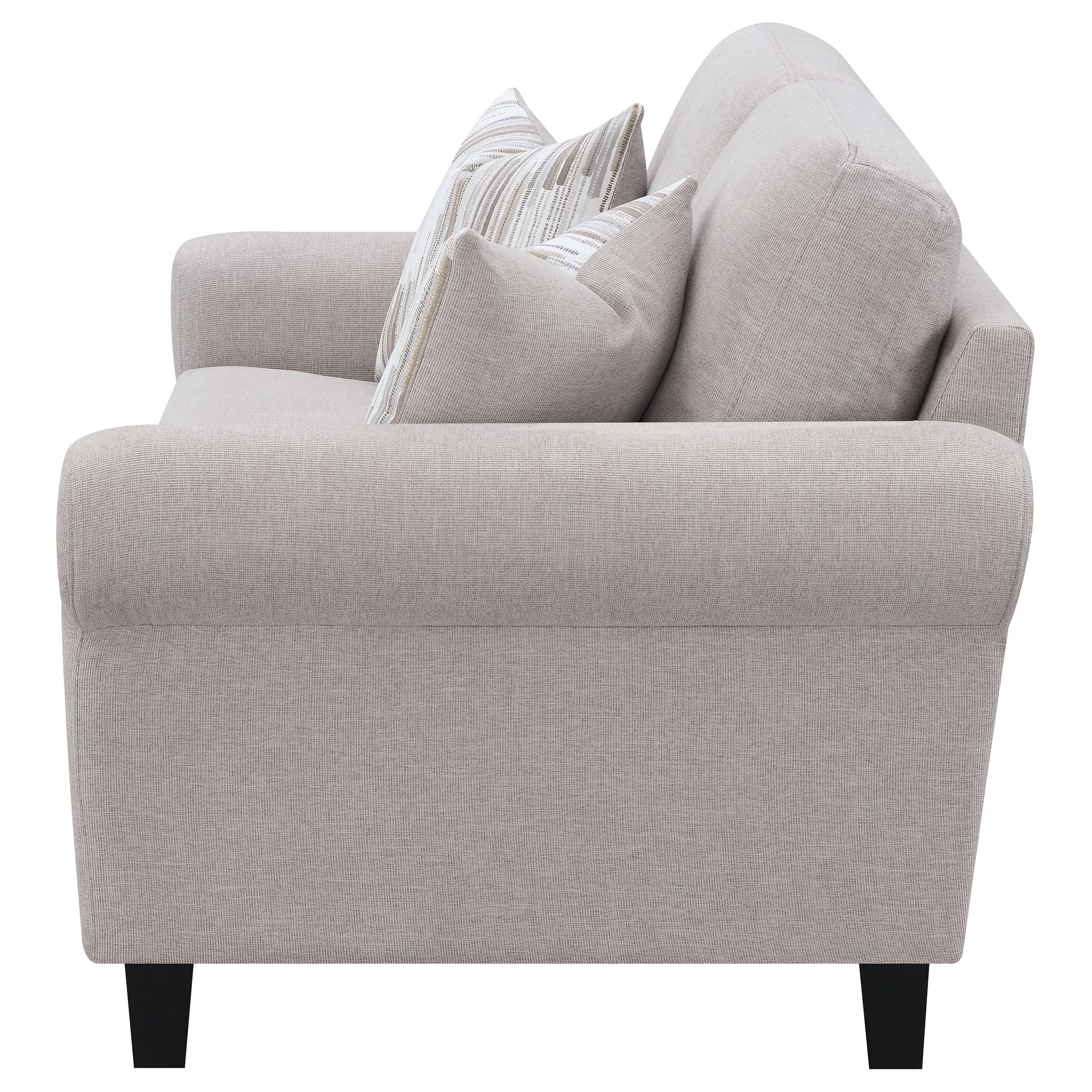 Nadine Arm Loveseat Oatmeal