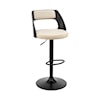 Armen Living Paulo Upholstered Swivel Bar Stool