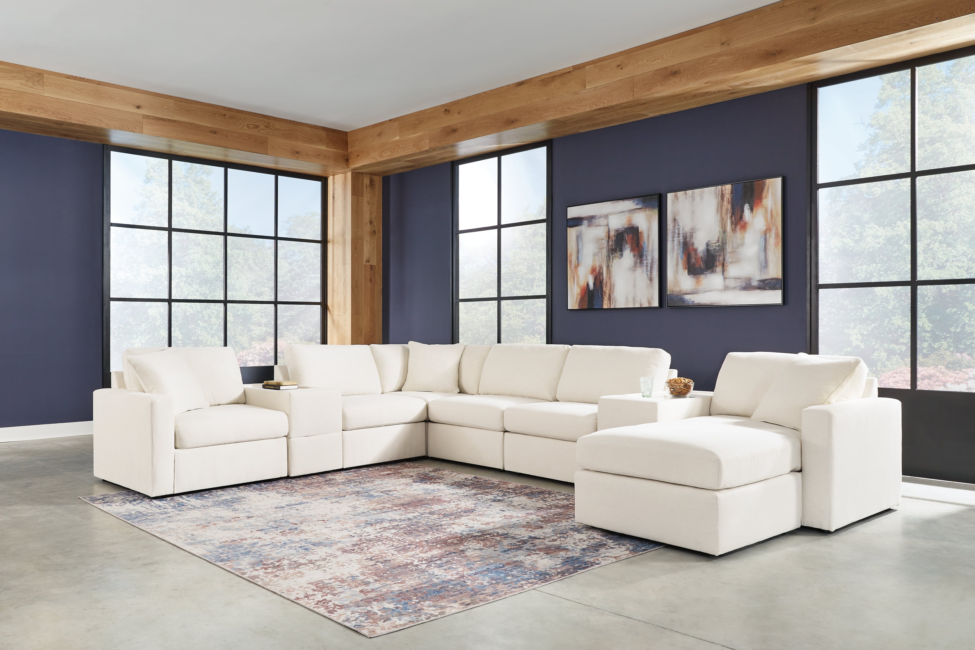 8-Piece Sectional And Ottoman
