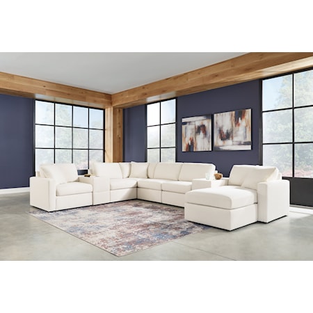 8-Piece Sectional And Ottoman