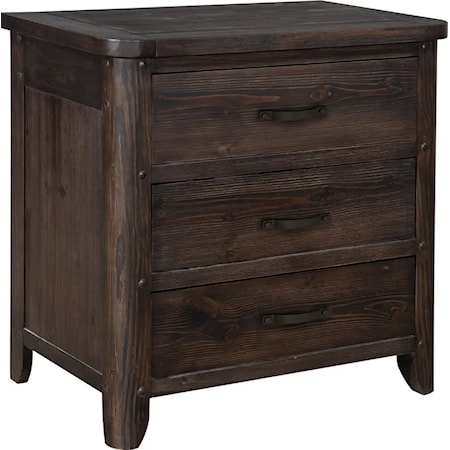 3-Drawer Nightstand