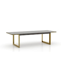 Contemporary Dining Table with Self-Storing Leaf