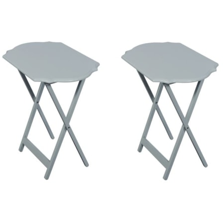 Grey Snack Table Set