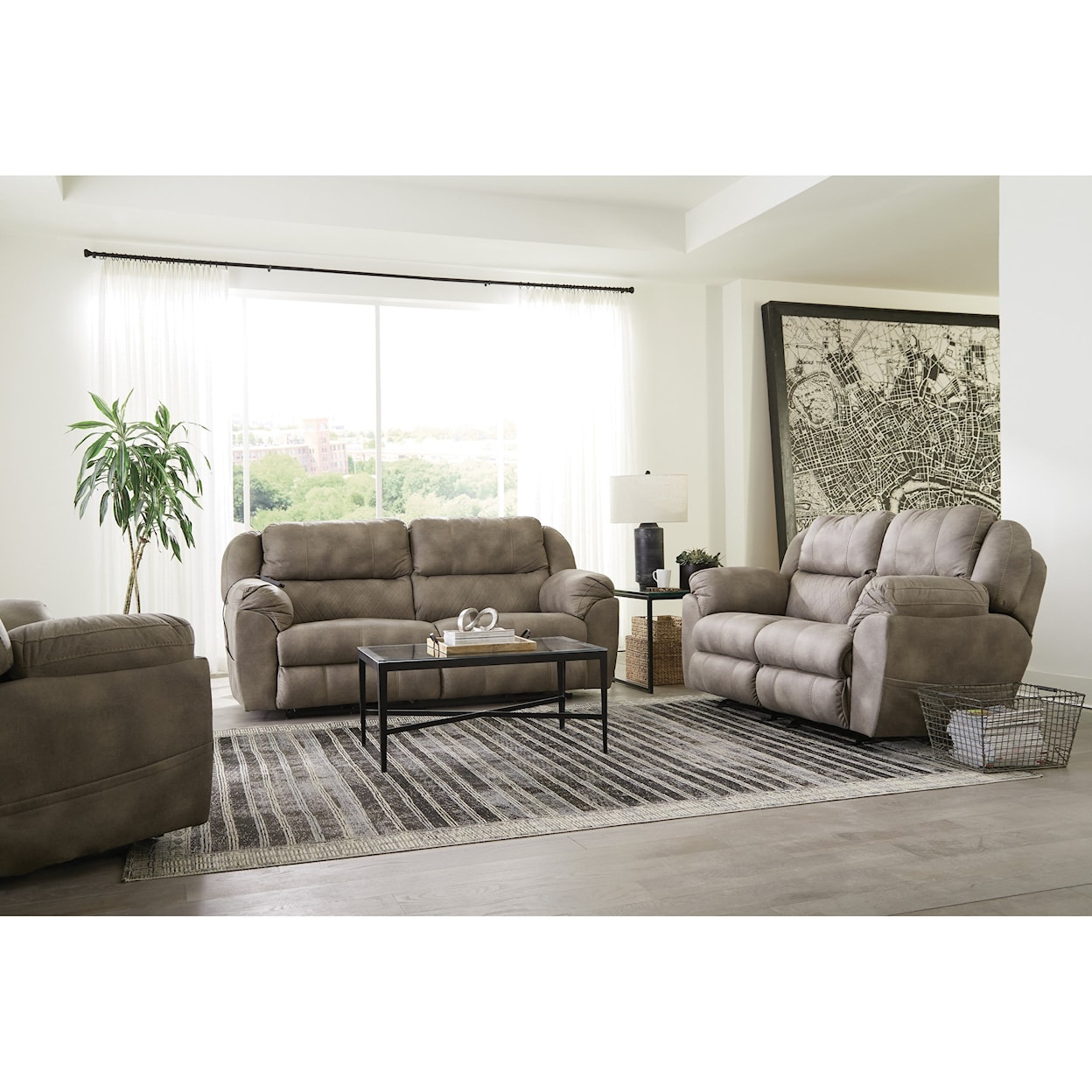 Catnapper Flynn Power Lay Flat Reclining Sofa