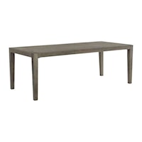 Contemporary Rectangular Dining Table with Leaf